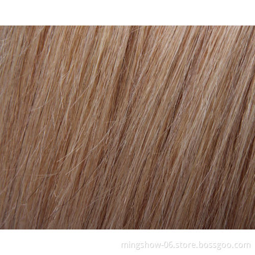 Blonde natural hair mannequin head female for beauty school